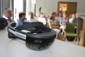 Nahaufnahme der Microsoft Hololens