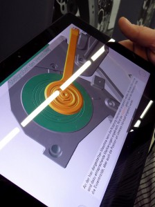 3D-Modell auf Tablet